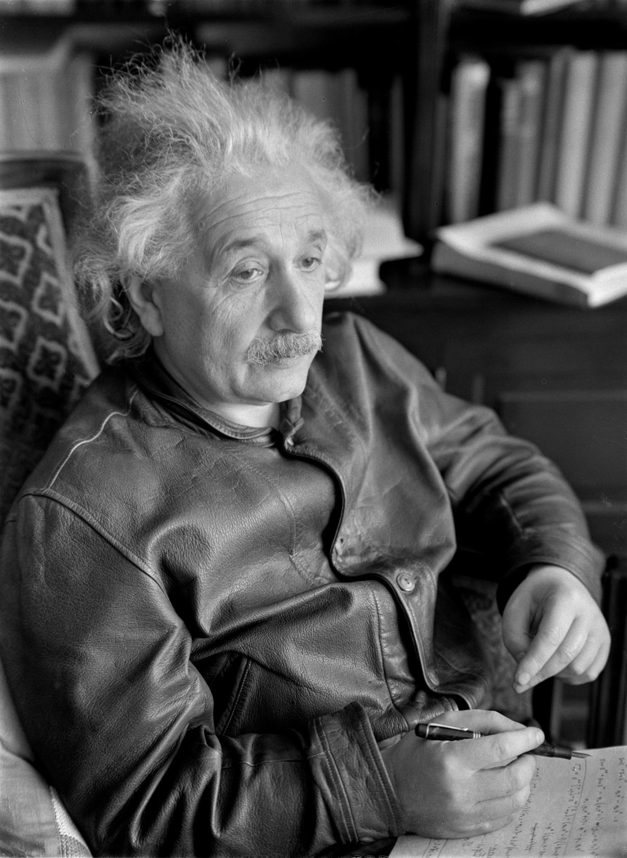 Lotte Jacobi's portrait of Albert Einstein